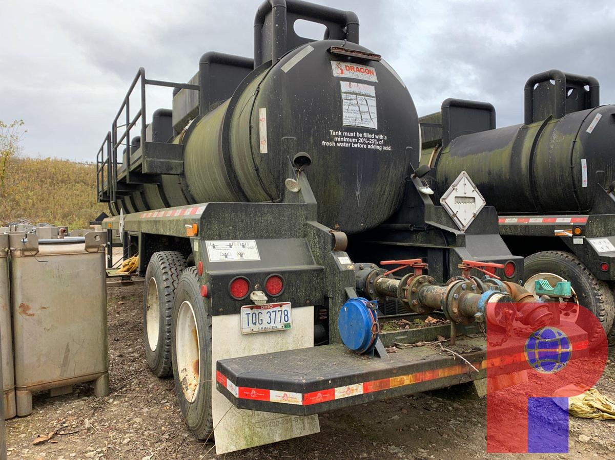 Used 2013 DRAGON 120BBL ACID TRANSPORT TRAILER