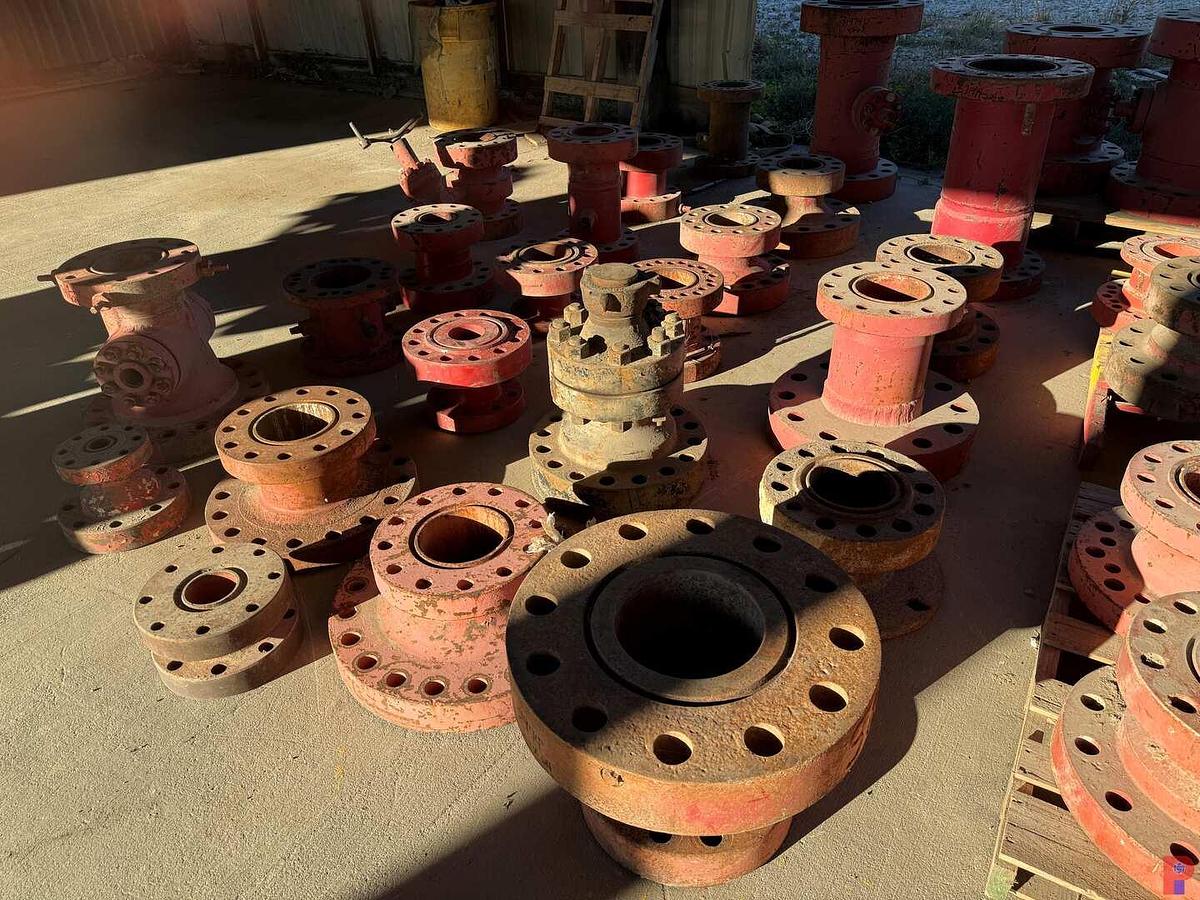 Used FLOOR SECTION OF (24) 2” - 11-1/2” WELL HEAD ADAPTER SPOOLS