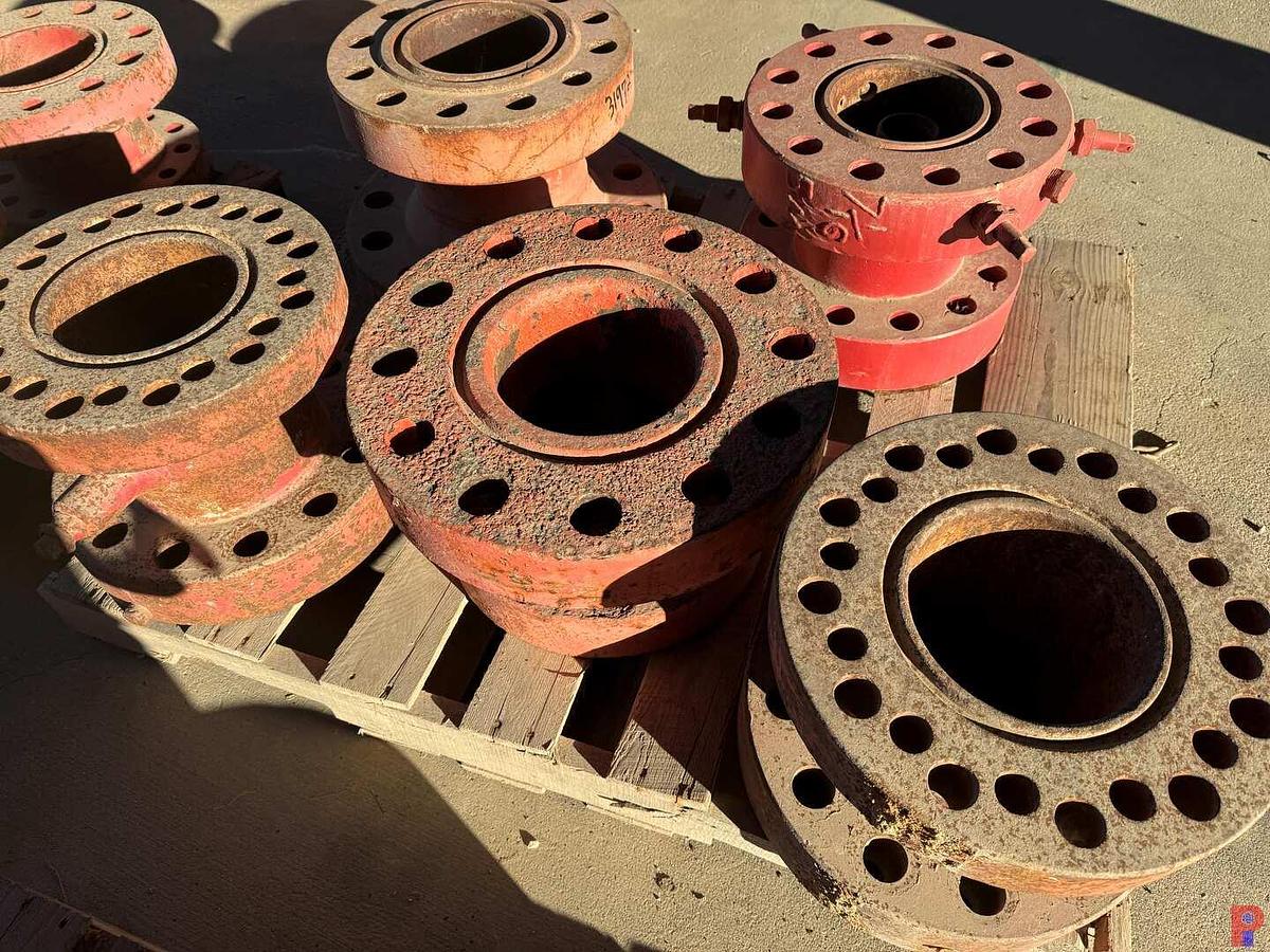 Used (4) PALLETS OF 2-1/2” - 8-1/8” ADAPTER SPOOLS