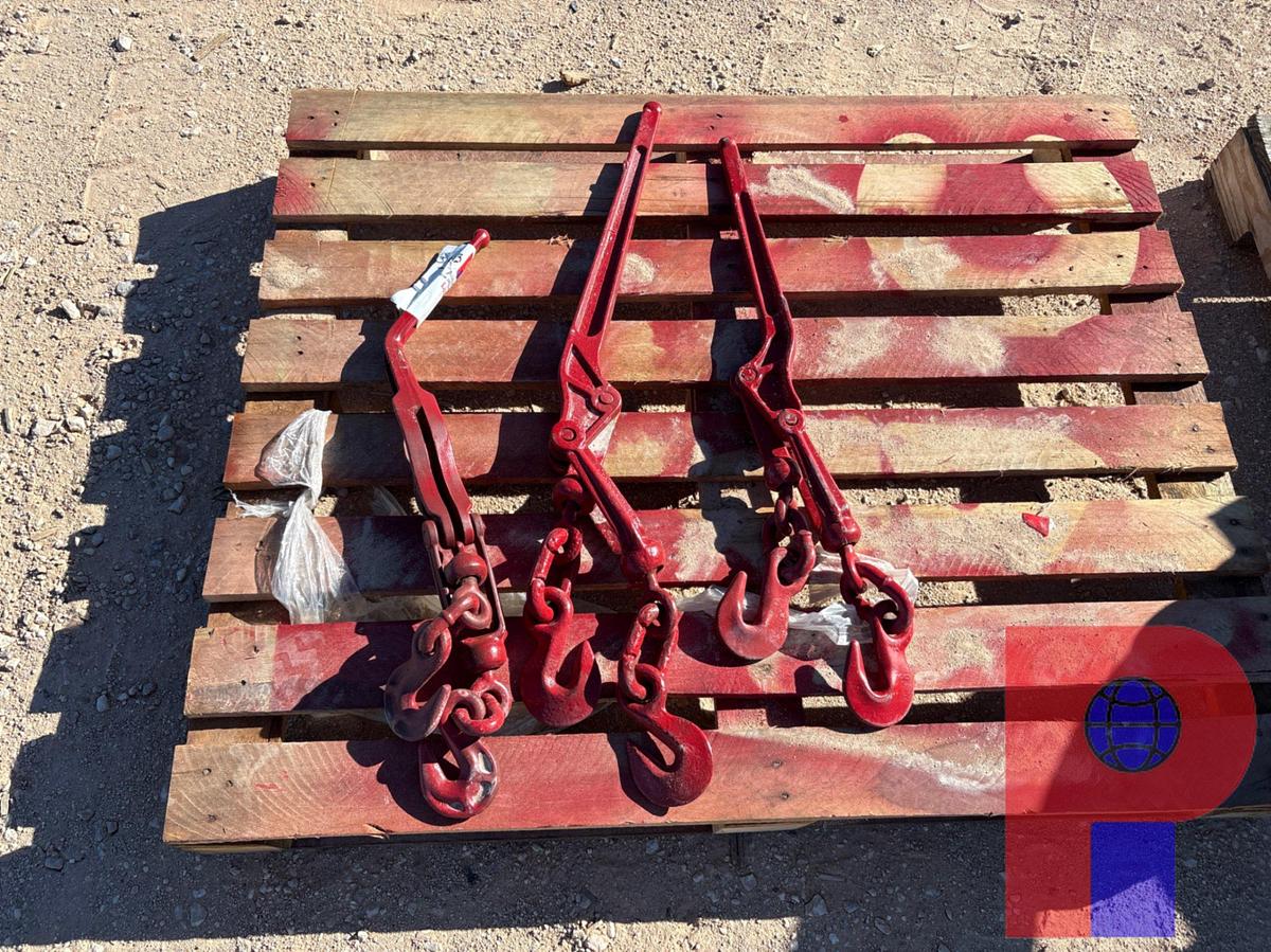 Used (3) LEBUS CHAIN BINDERS