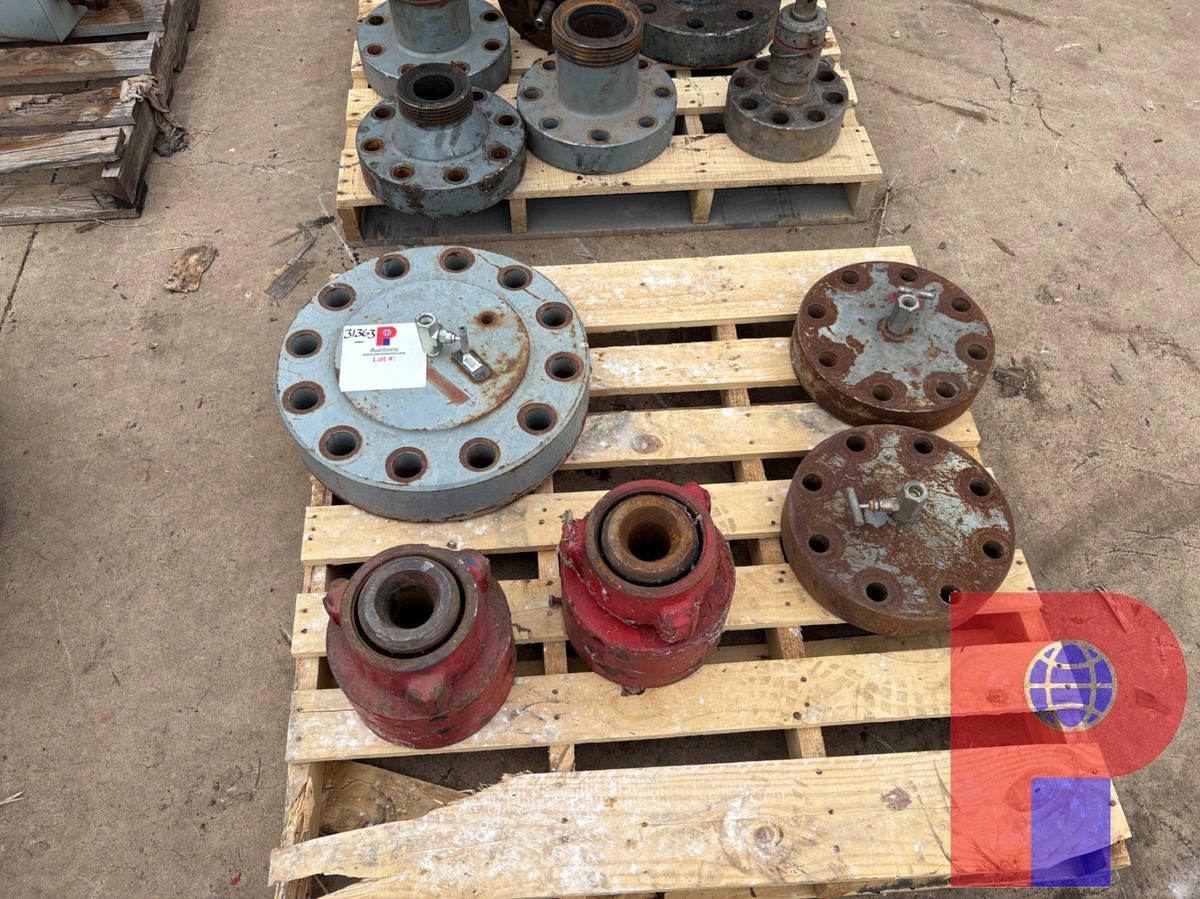 Used (3) PRESSURE TEST FLANGES & (2) 3” HAMMER UNIONS