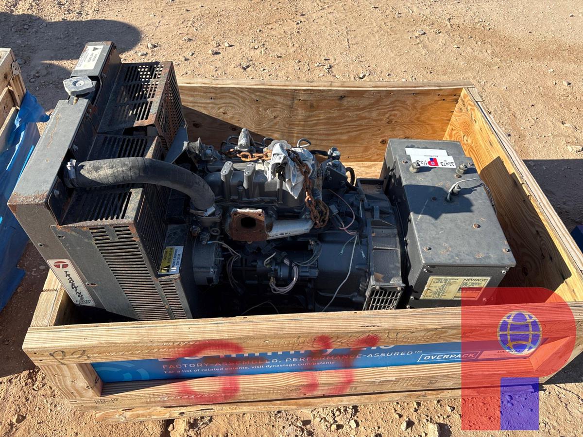 Used NEWAGE 12.5KW AC GENERATOR P/B: 3-CYLINDER DIESEL ENGINE
