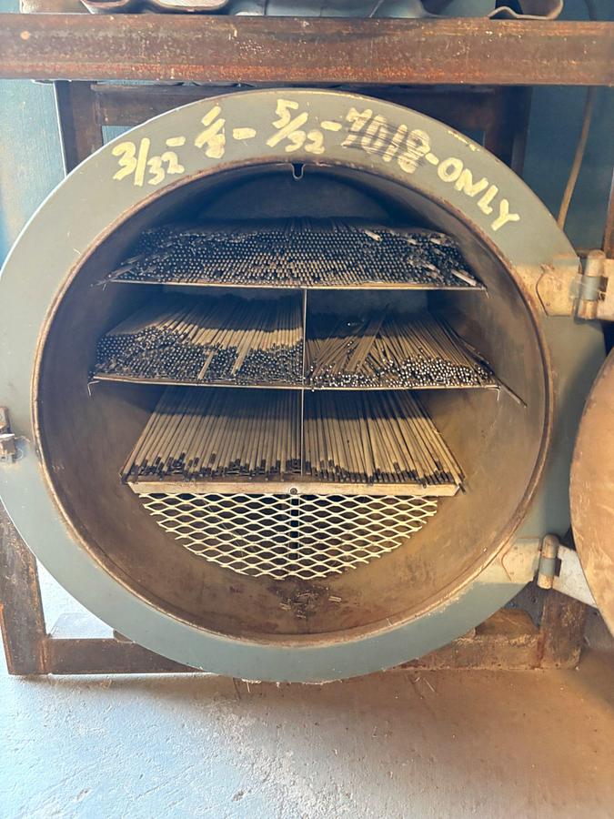 Used (2) 23”L x 22”DIA WELDING ROD OVENS W/ STAND