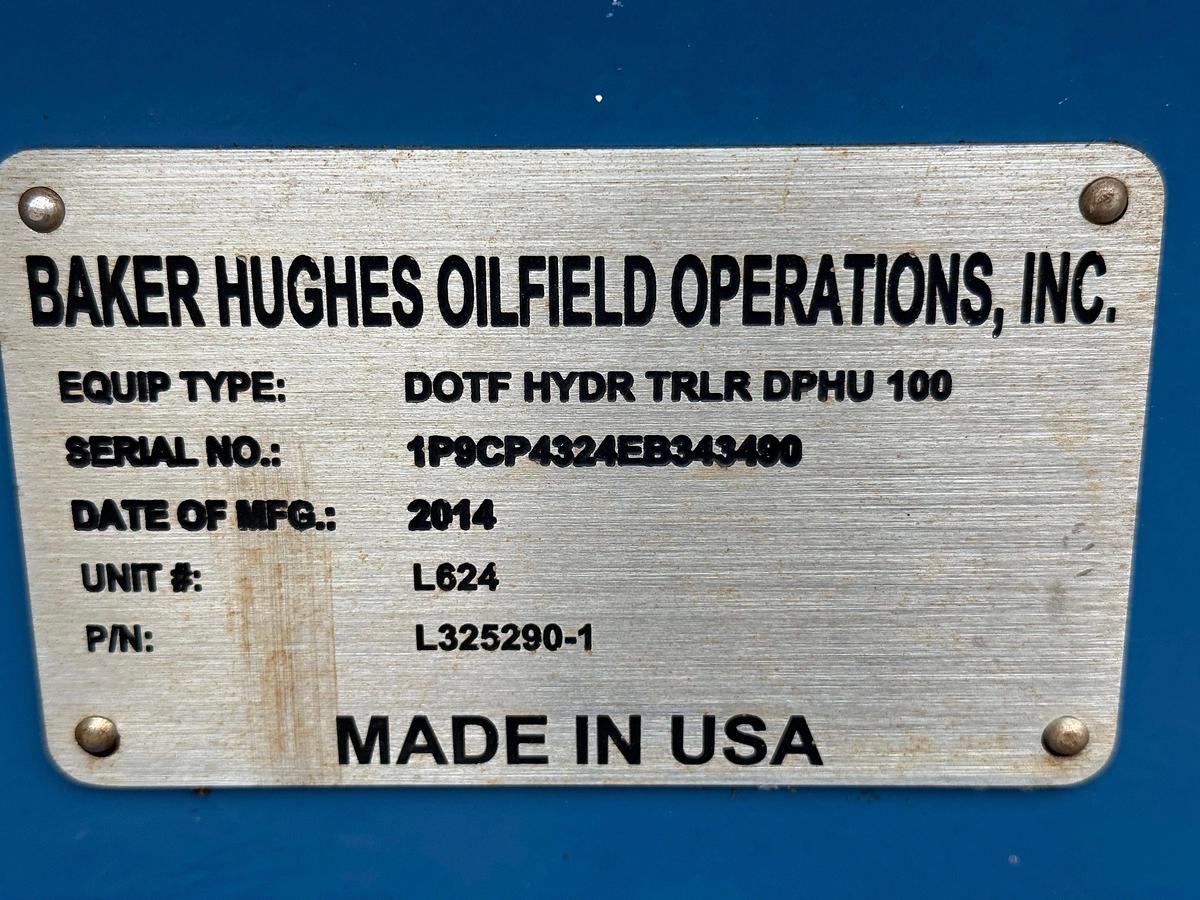 Used 2014 DOTF HYDRATION DPHU 100 T/A TRAILER (NO POWER)