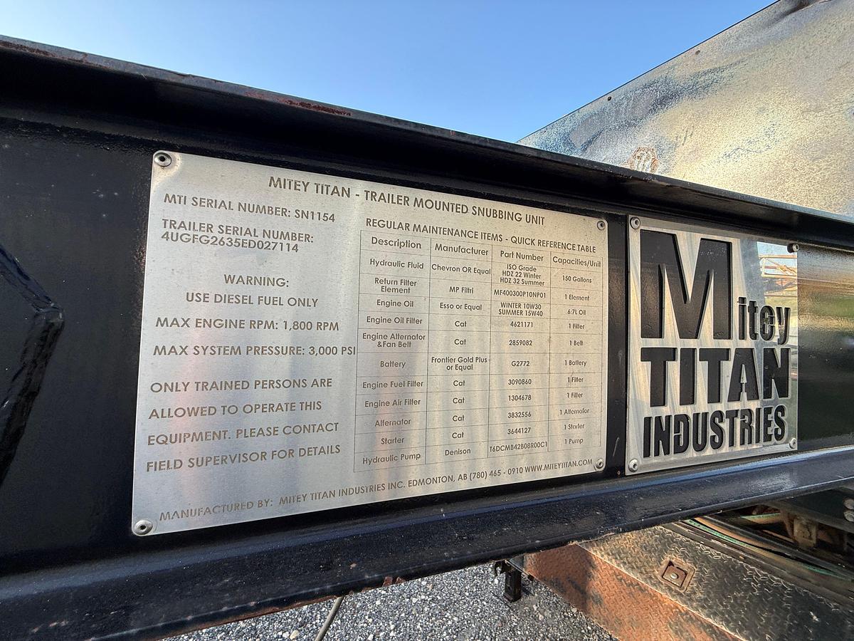 Used 2014 MITEY TITAN TRAILER MTD SNUBBING UNIT