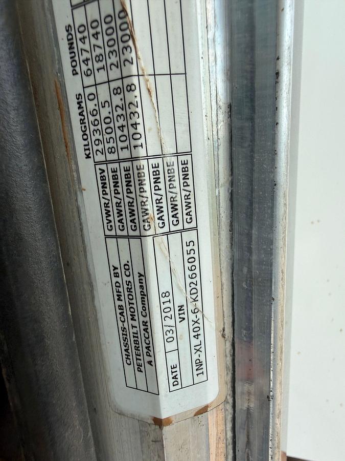 Used 2019 PETERBILT 389 T/A ENERGYFAB 5K WP HOT OIL TRUCK
