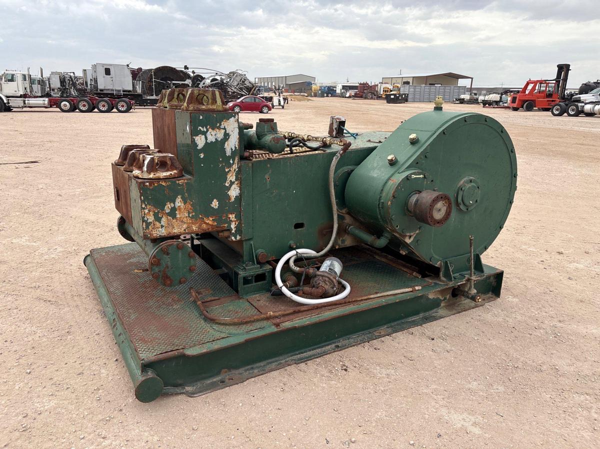 Used OILWELL A600-PT TRIPLEX MUD PUMP, SKIDDED