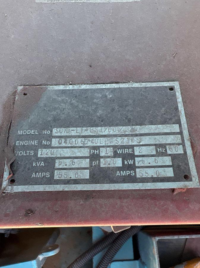 Used Newage 11KW GENERATOR p/b: Lister 2-cylinder diesel engine