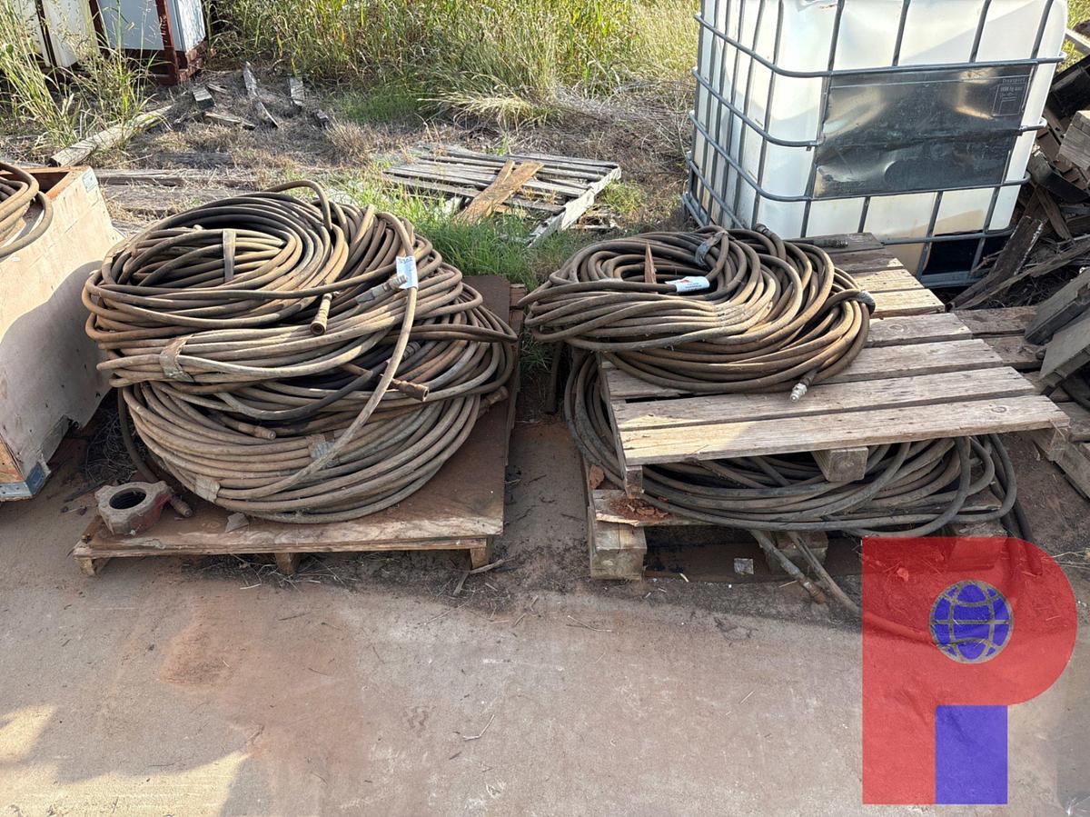 Used (3 PALLETS) OF 1/2” & 3/4” HYDRAULIC HOSE