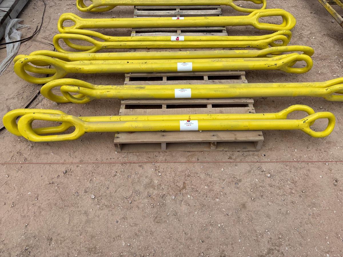 Used (2) 1-3/4” x 84” elevator links