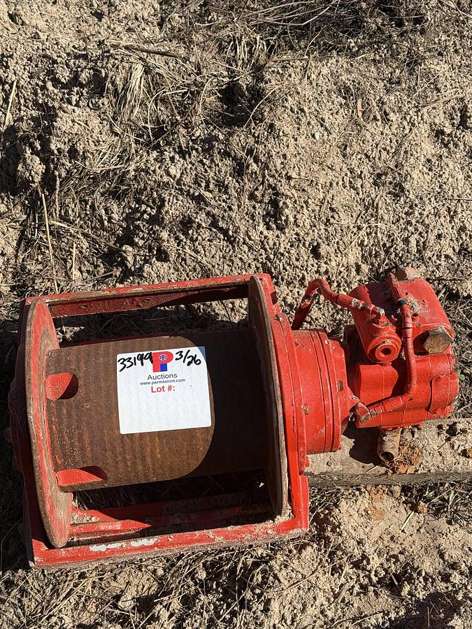 Used BRADEN 8K LBS AUXILIARY HYDRAULIC WINCH