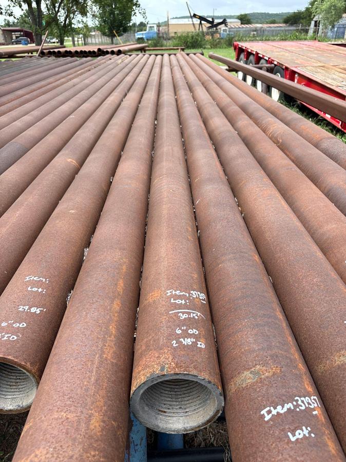 Used 6”OD x 2-3/8”ID x 30.15’L 4-1/2XH SLICK DRILL COLLAR