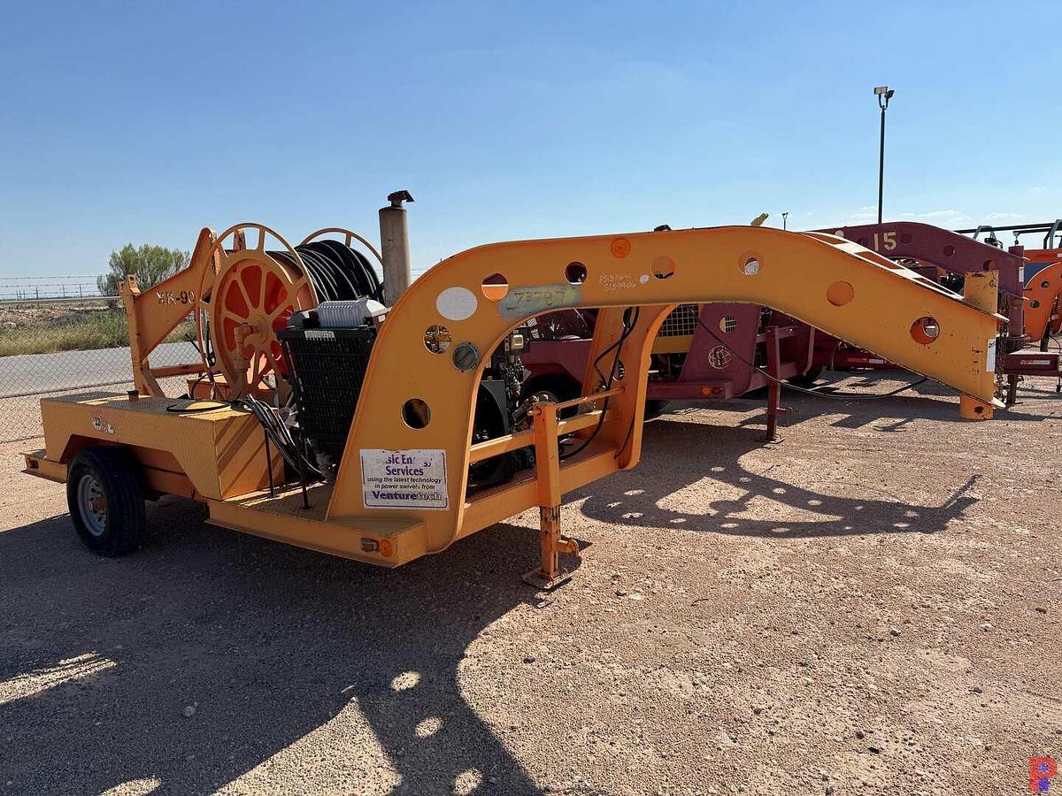 Used VENTURETECH XK-90 POWER SWIVEL UNIT MTD ON 2012 VENTURETECH T/A GOOSENECK TRAILER