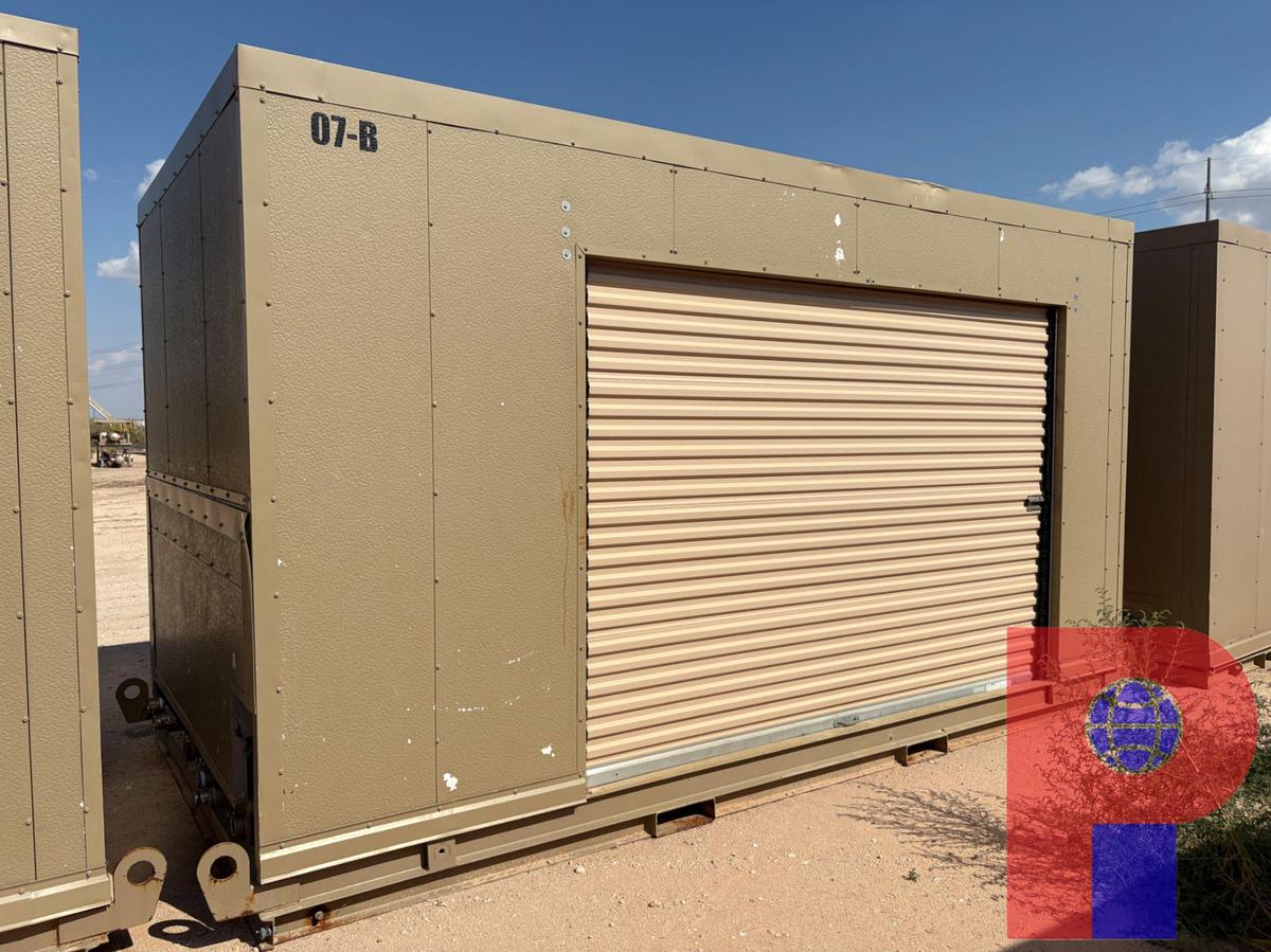 Used 16’L X 8’4”W X 9’8”H 2-DOOR CHEM SHED