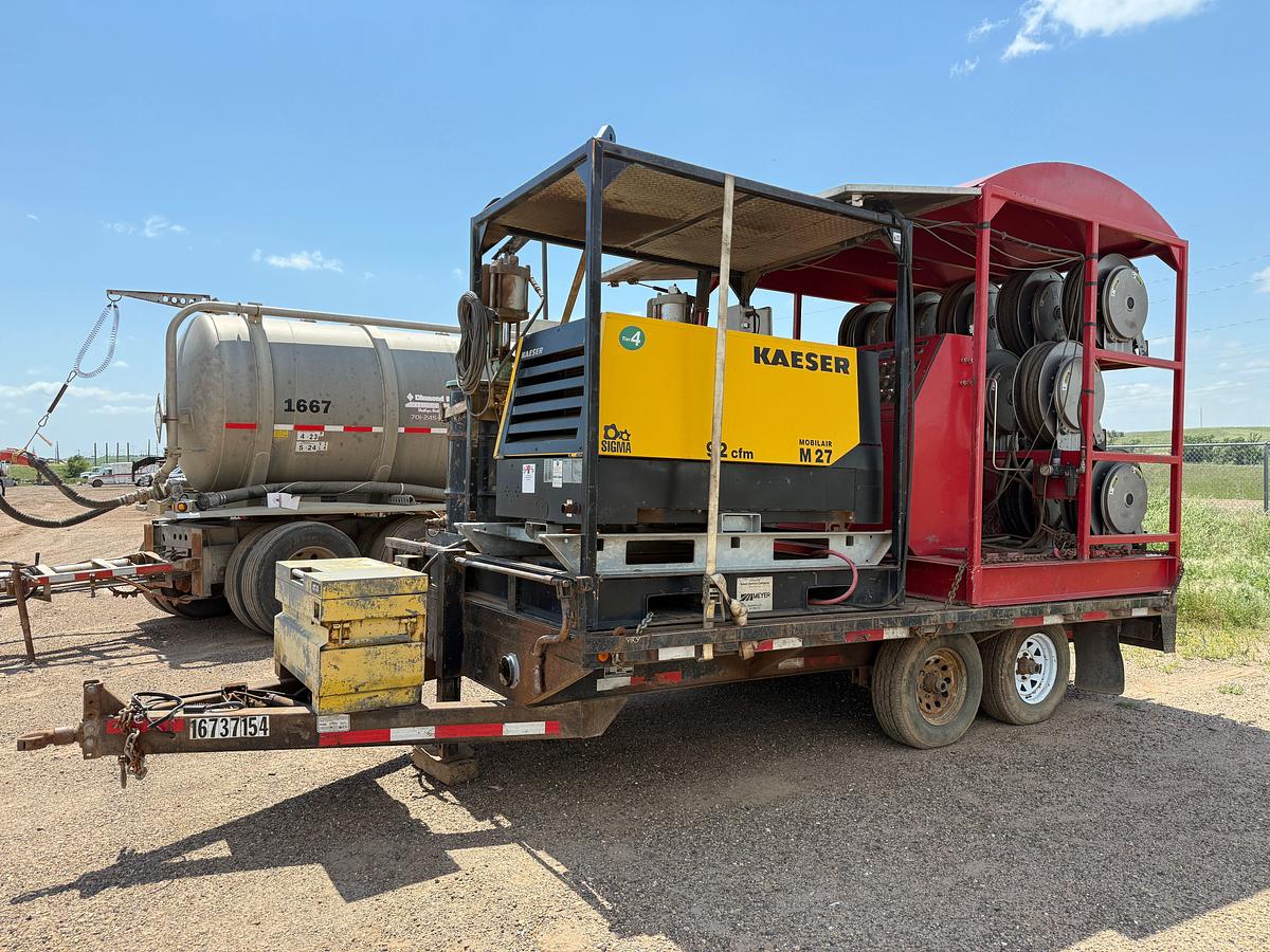 Used MEYER 20K PSI HIGH FLOW GREASE UNIT MTD ON 2008 TEMC 14’x102” T/A BP TRAILER