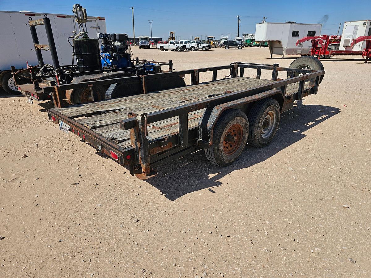Used 2013 TRAILER SUPPLY CENTER 16’ X 7’ T/A BUMPER PULL UTILITY TRAILER