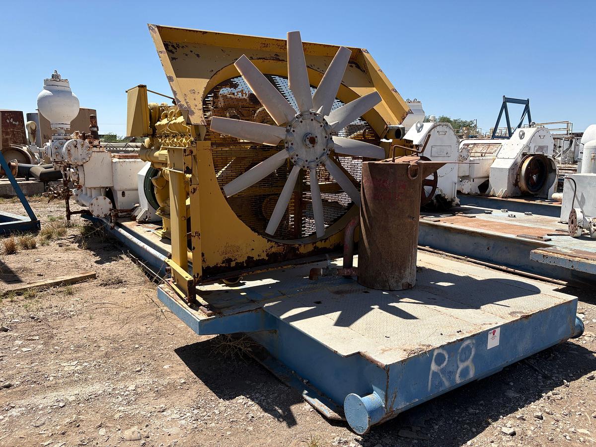 Used Gardner Denver pz9 triplex mud pump, mtd on 35’ x 12’ skid