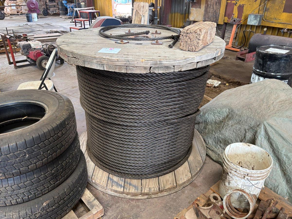 Used Spool of 1-1/8” drill line