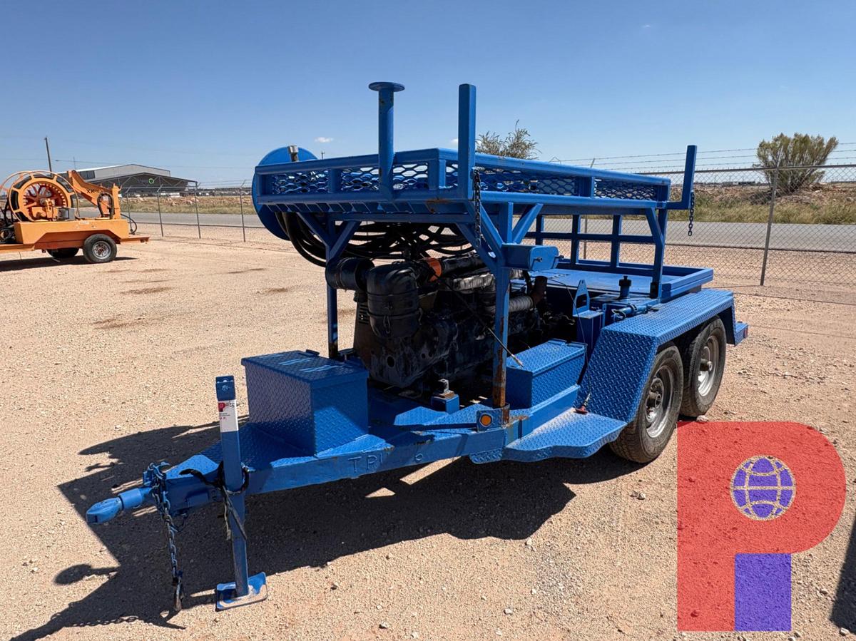 Used 12’ X 80” T/A BUMPER PULL HYDRAULIC POWER UNIT TRAILER