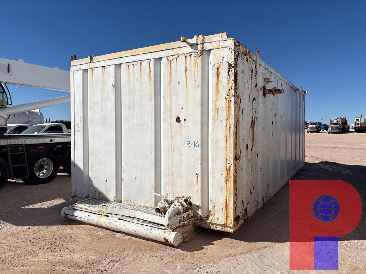 Used 27’6”L X 12’W X 9’H WATER TANK, SKIDDED