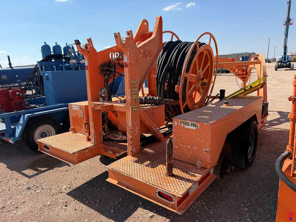 Used 2006 VENTURETECH 15’ X 8’ T/A GOOSENECK XK-90 POWER SWIVEL TRAILER