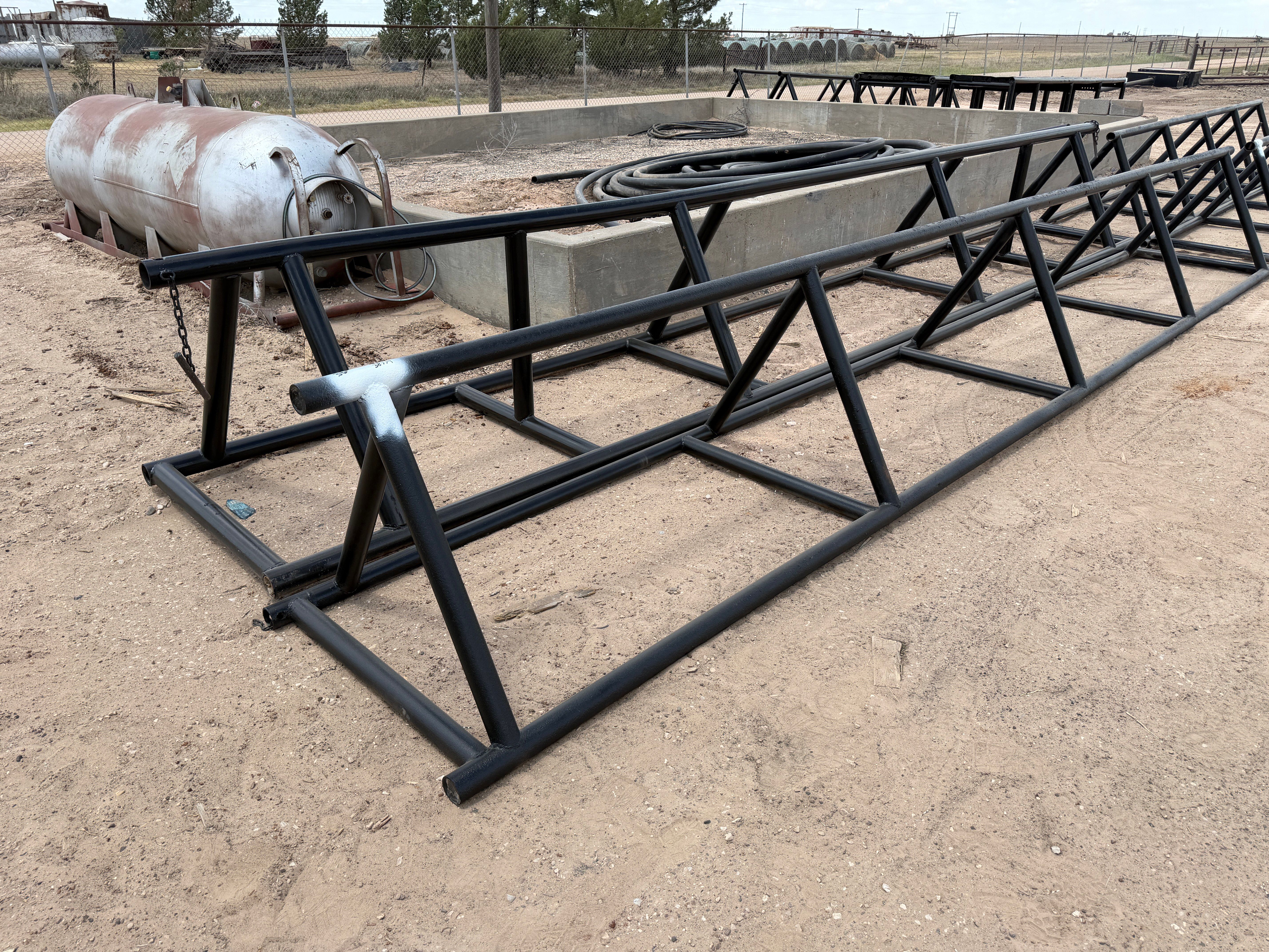 Used (2) Triangle Pipe Racks