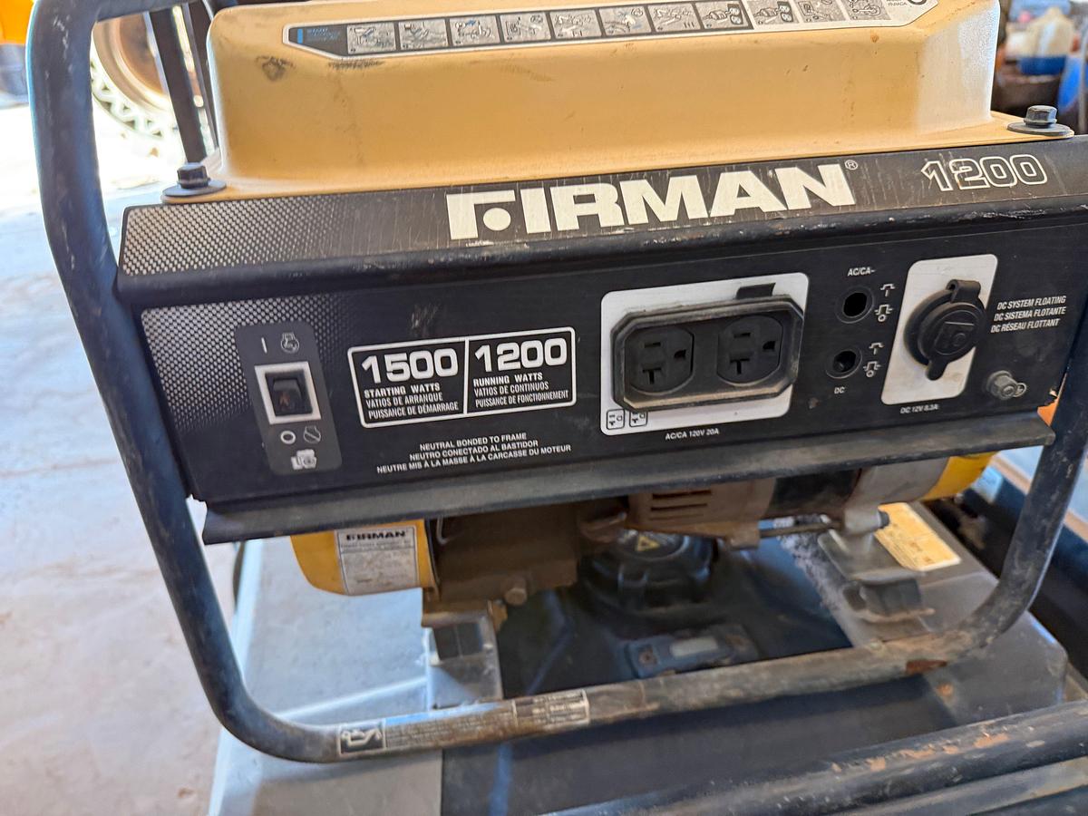 Used (5) SMALL 1500 WATT TO 4375 WATT PORTABLE GAS GENERATORS