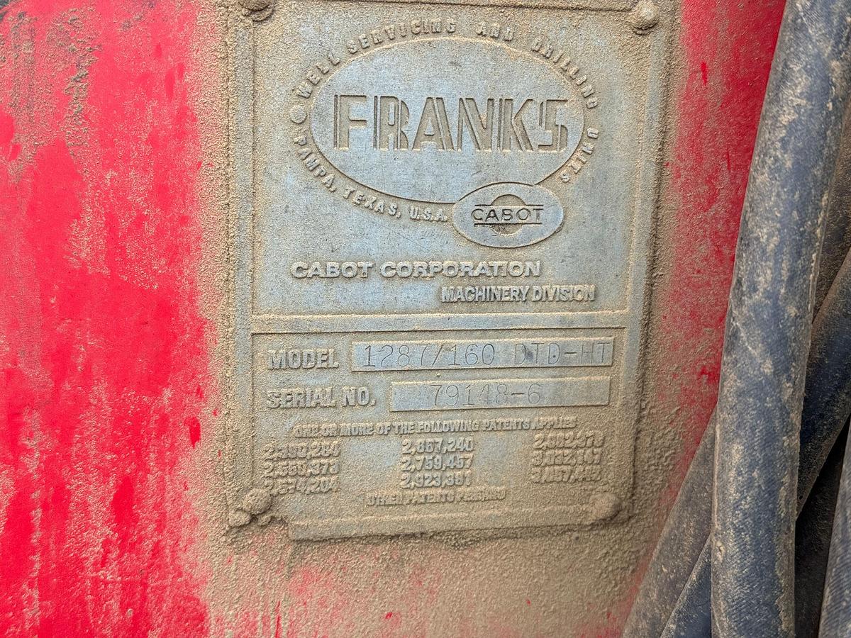 Used 1979 FRANKS EXPLORER III 1287/160 DTD-HT 96’-215K 4-AXLE WELL SERVICE WORKOVER RIG
