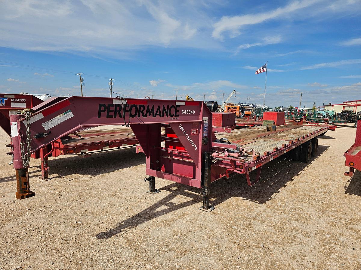 Used 2012 PARKER TRAILERS 30’ X 102” T/A GOOSENECK TOOL TRANSPORT TRAILER