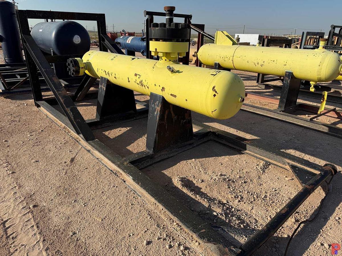 Used 24” X 10’ 5000 PSI VERTICAL SAND SEPARATOR