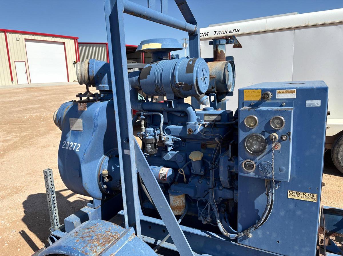 Used GORMAN RUPP SERIES 10 CENT PUMP MTD ON S/A BUMPER PULL TRAILER