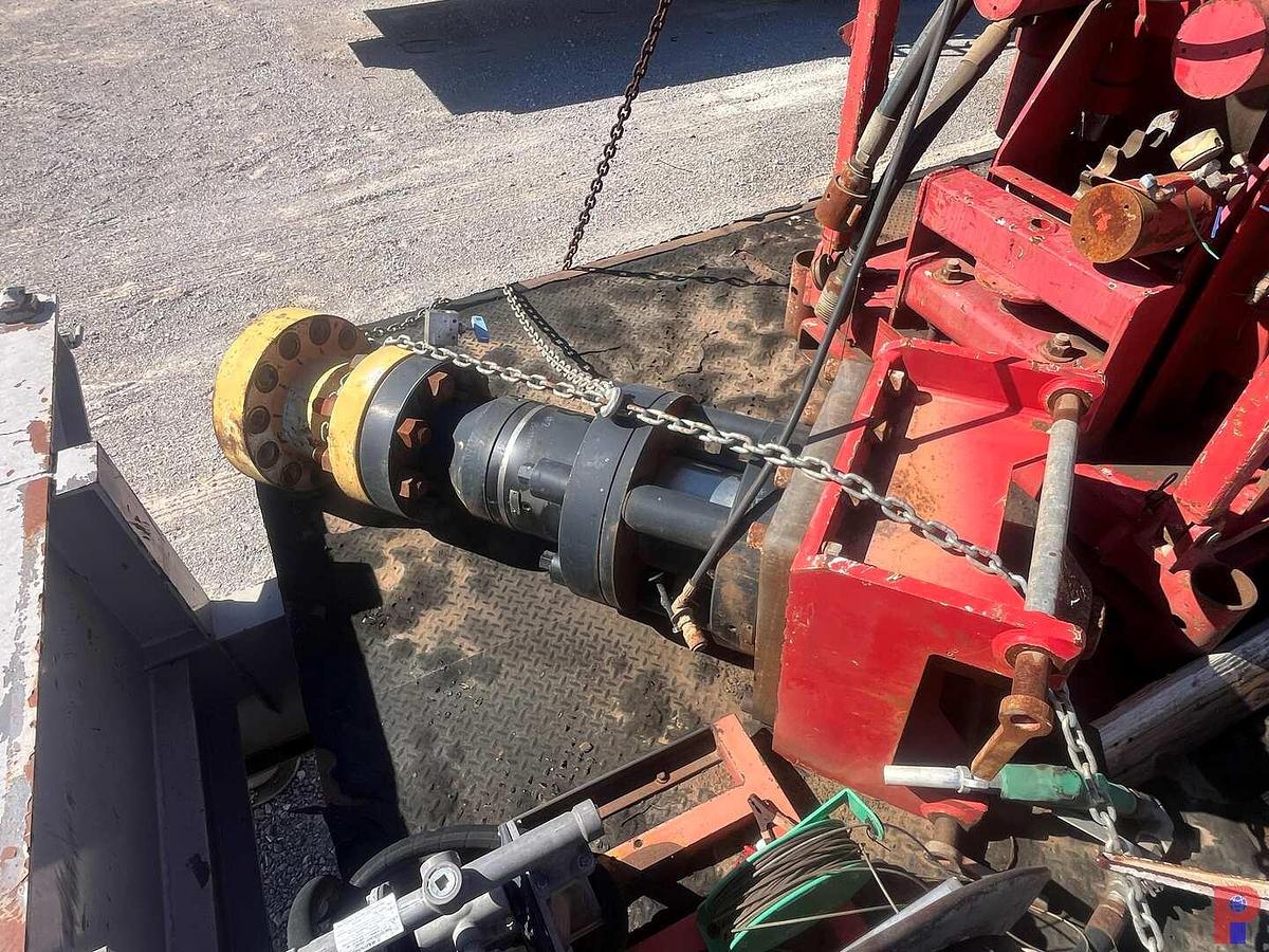 Used HYDRA RIG HR680 INJECTOR STRIPPER & PACKOFF, HOSE REEL & PUMP ON 11’ X 8’ HD SKID