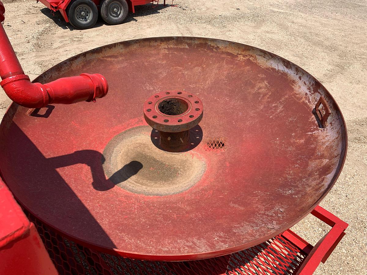 Used 5’ x 5’ x 4.5’ 18BBL OIL TANK MTD ON 12’ x 6.5’ SHOPBUILT BUMPER PULL TRAILER