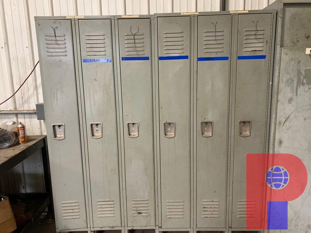 Used (4) 6’ X 18” X 6’ STORAGE LOCKERS (1) CLOTHES DROP OFF LOCKER