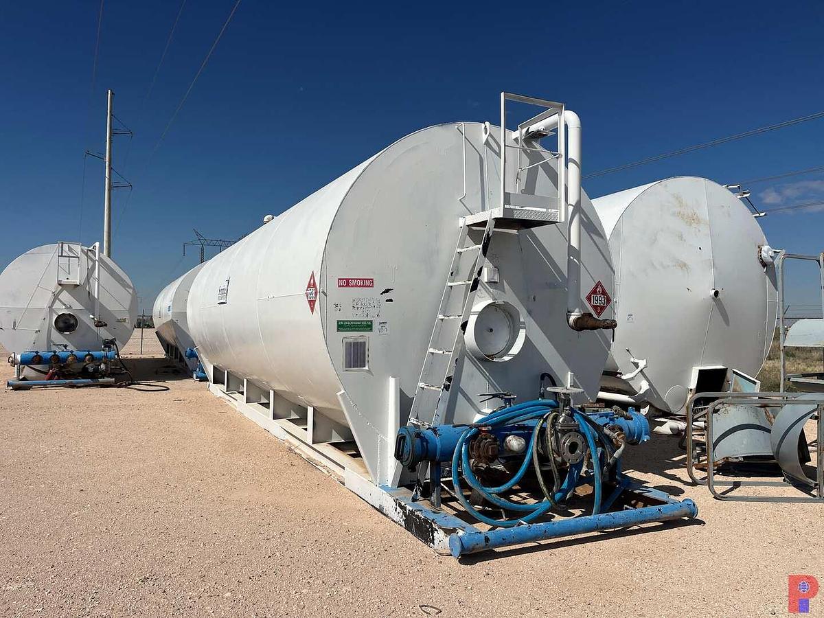 Used 20,000 Gallon Horizontal Fuel Storage Tank, Skidded