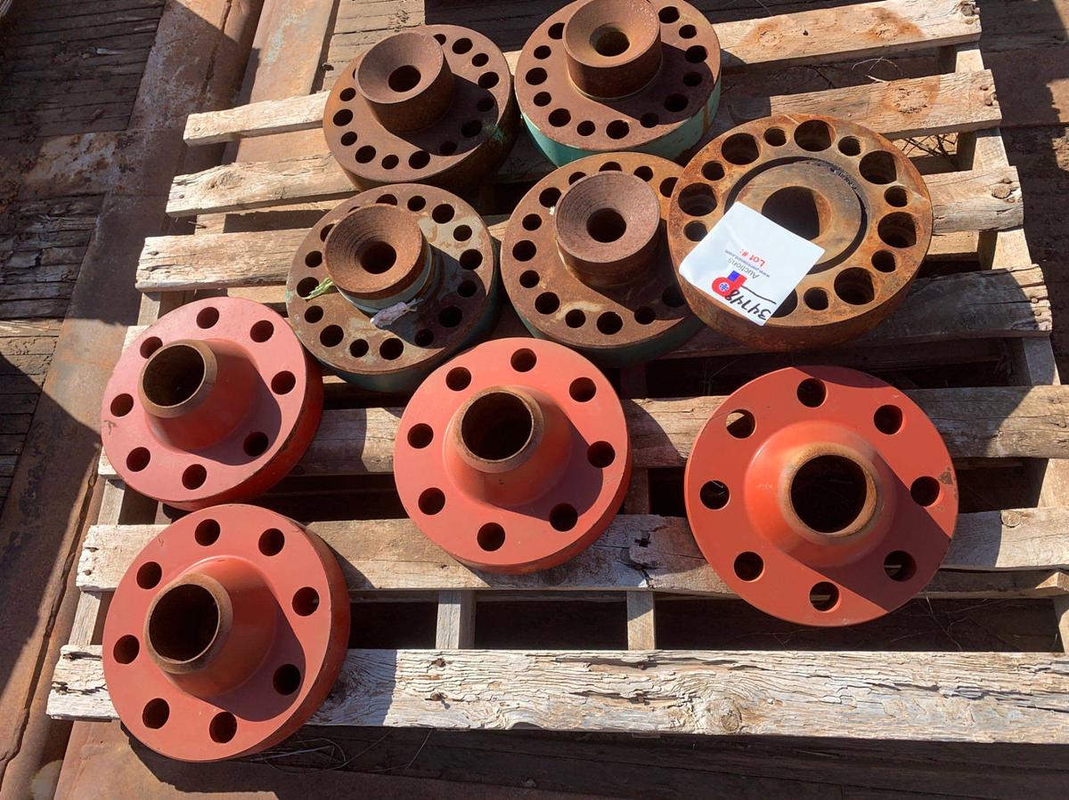 Used (8) 12”OD x 3 1/4” ID 8 HOLE Flanges