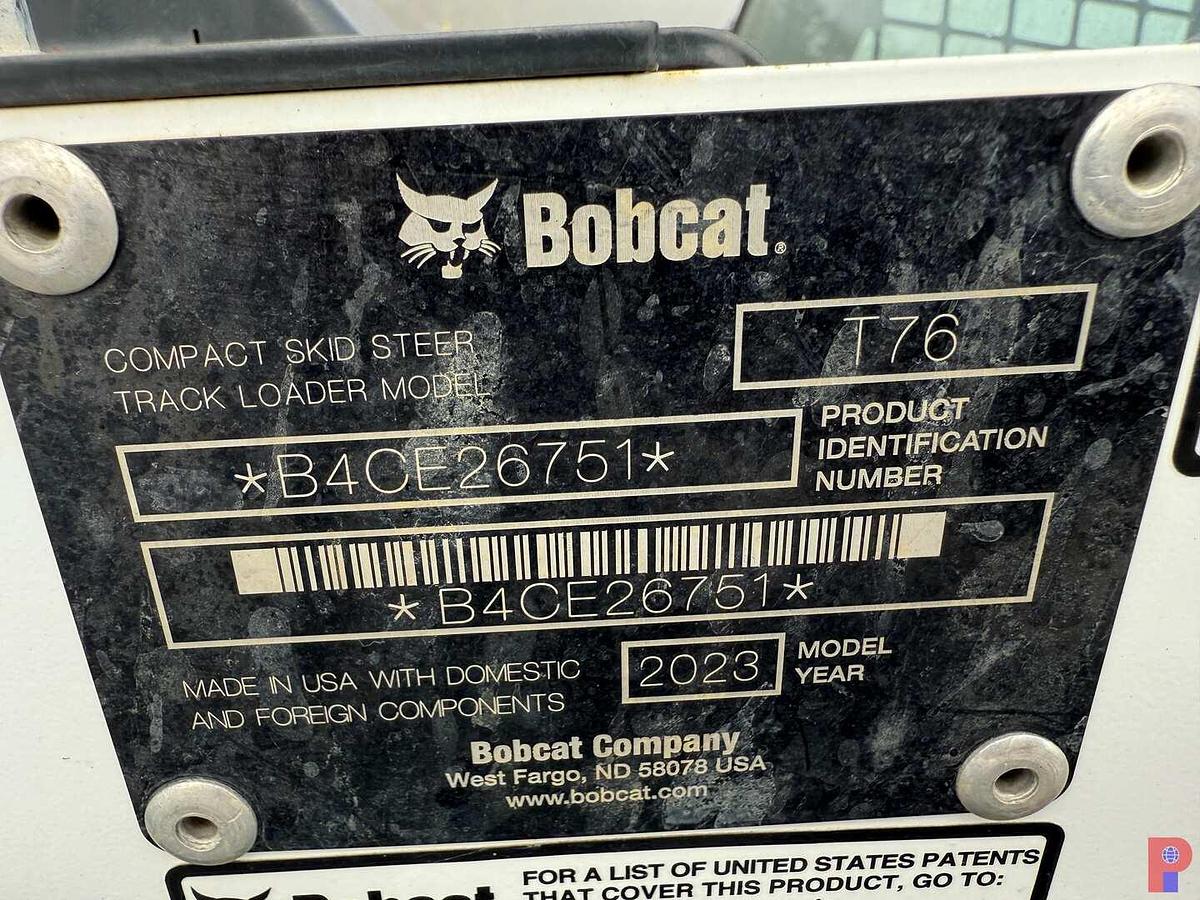 Used 2023 BOBCAT T76 TRACK SKID STEER