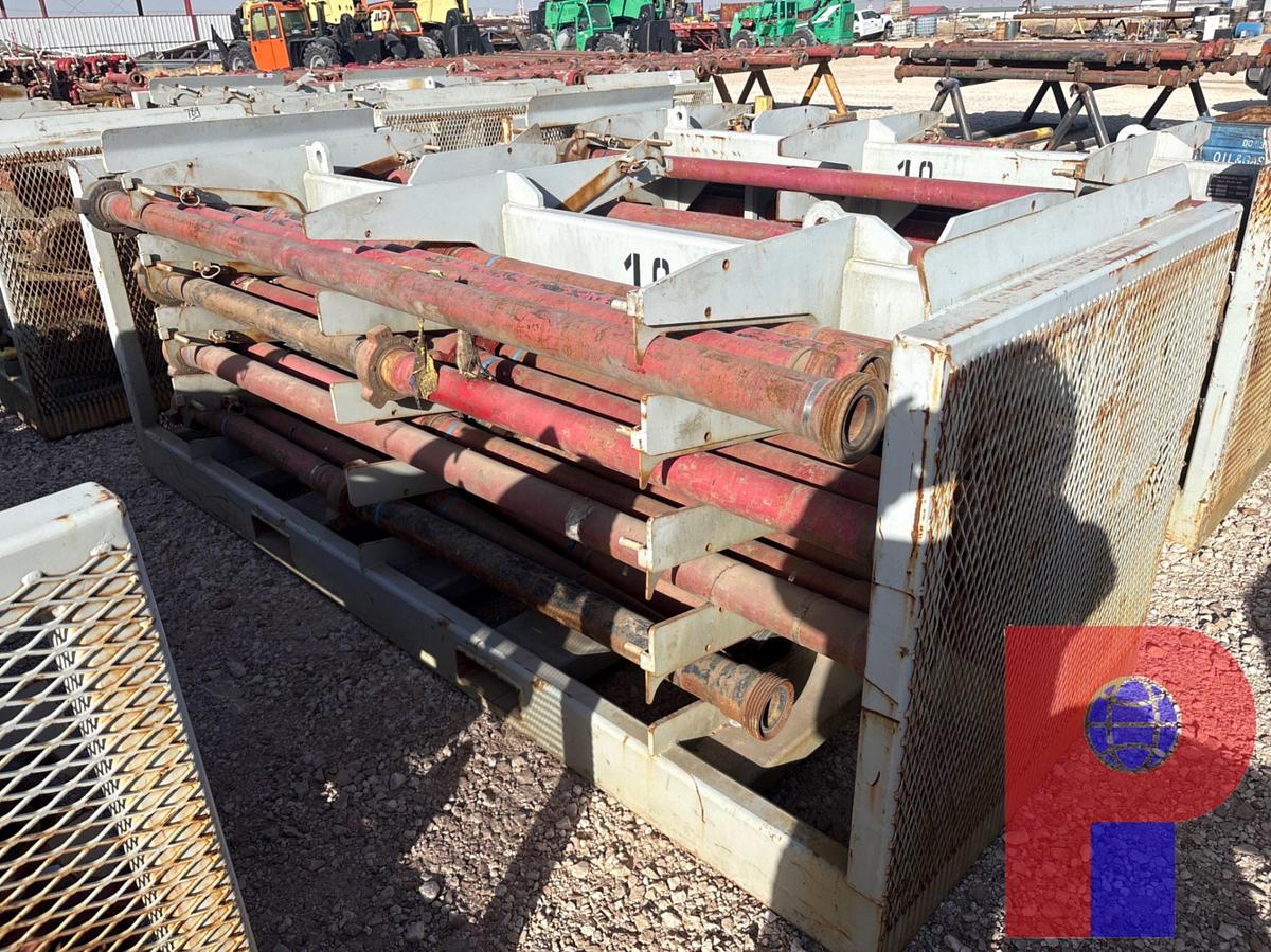 Used (46) JTS OF 3” 1502 FLOW IRON, 3’ - 10’L W/ TRANSPORT RACK