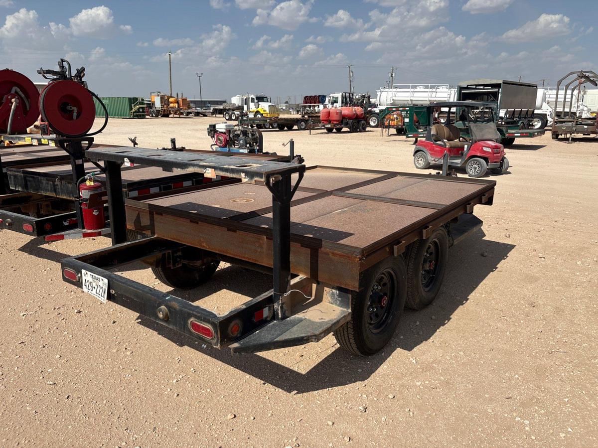 Used 2018 SAGE OIL VAC 12’ X 89” T/A BUMPER PULL TOTE TRANSPORT TRAILER
