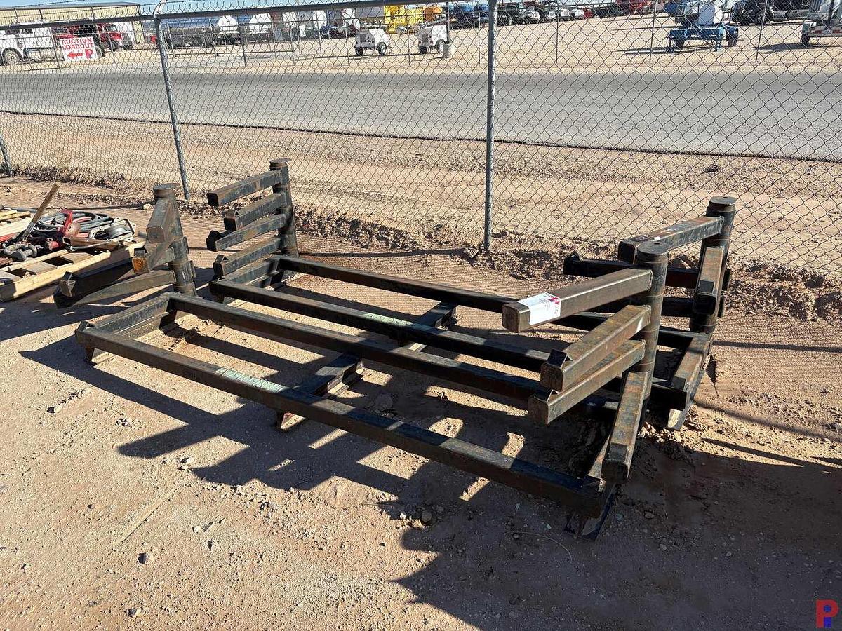 Used (2) 9’ X 2’ X 32” 5-TIER HARDLINE RACKS