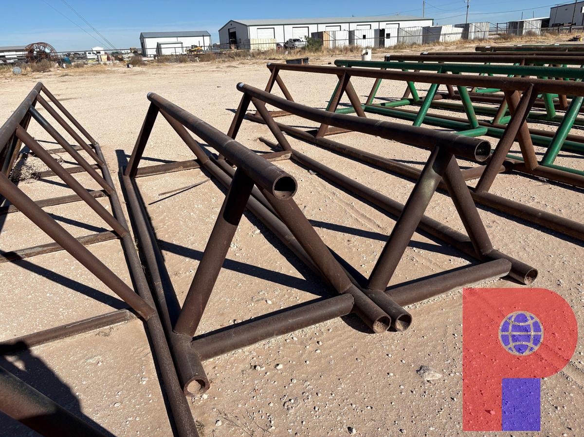Used (2X$) 14’ X 40” TRIANGLE PIPE RACKS