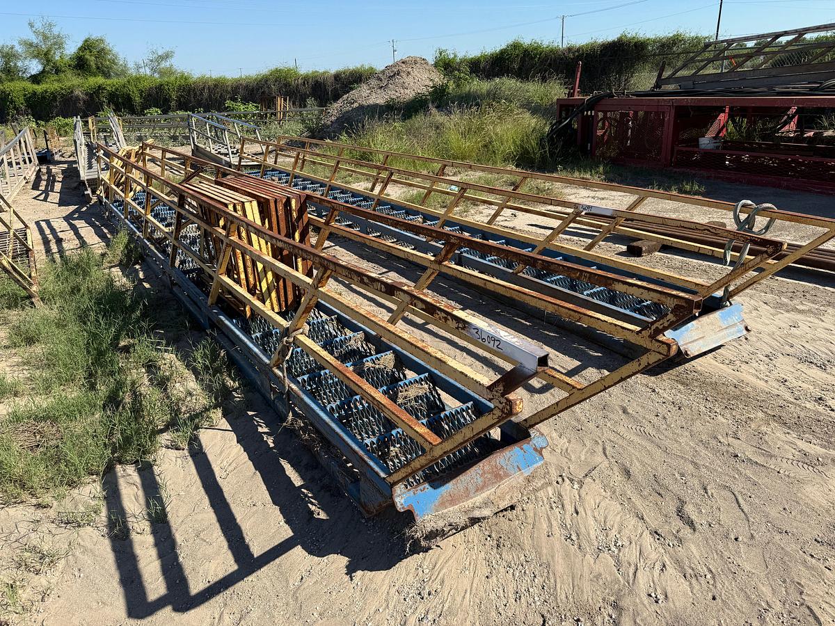 Used (2) 27’ STEEL RIG LADDERS