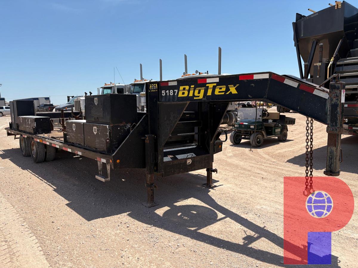Used 2012 BIG TEX 26’ X 102” T/A GOOSENECK TOOL TRANSPORT TRAILER