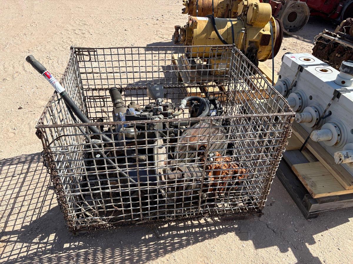 Used Crate w/ (7) assorted hydraulic pumps