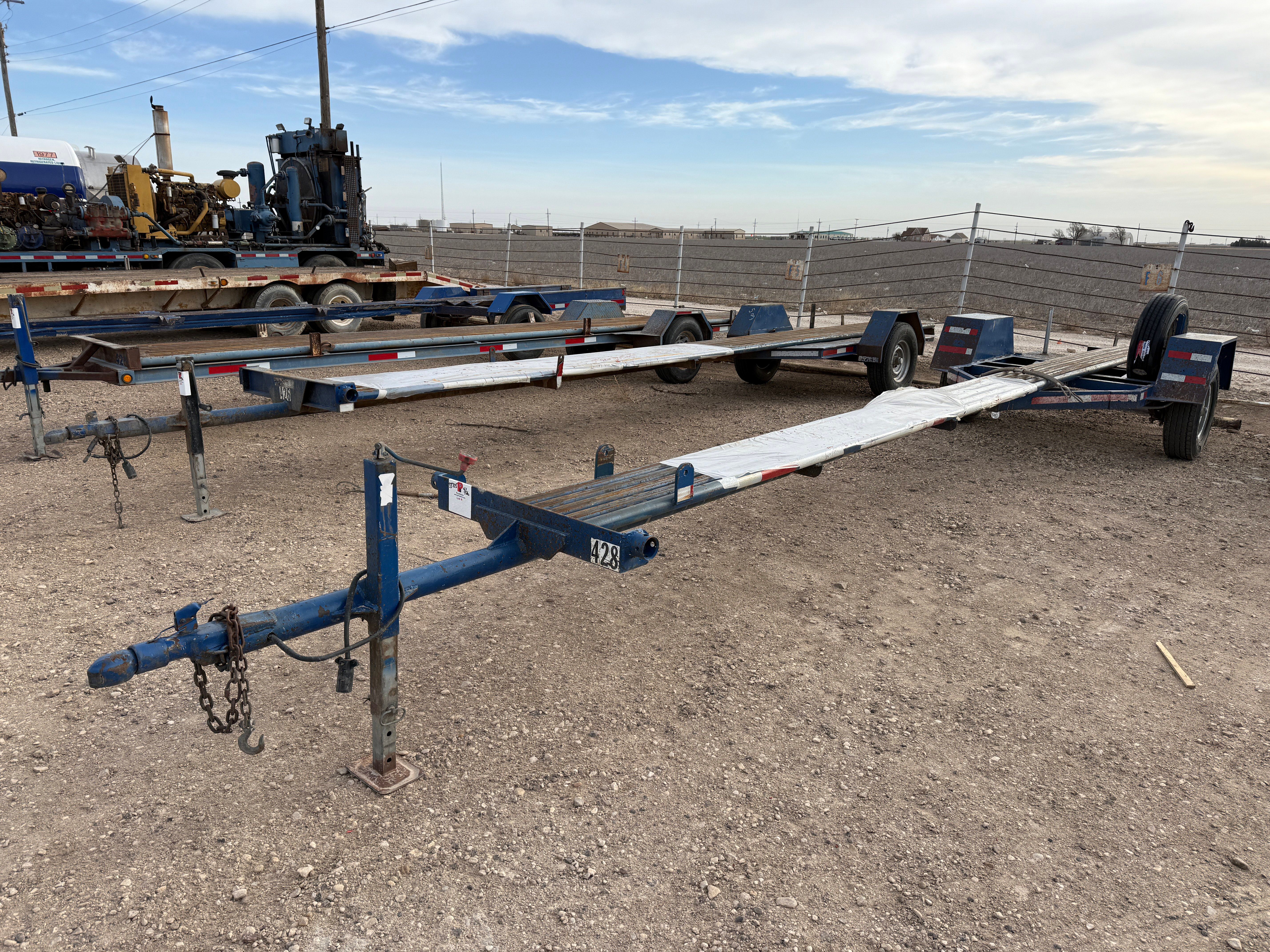 Used 30’ S/A BUMPER PULL DRILL COLLAR TRAILER