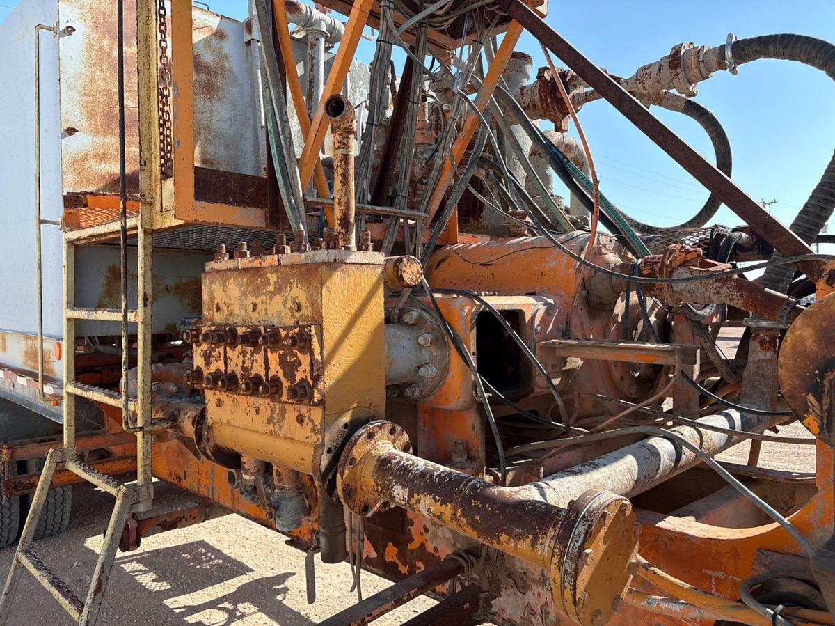 Used National Oilwell P17 T/A cement pump trailer