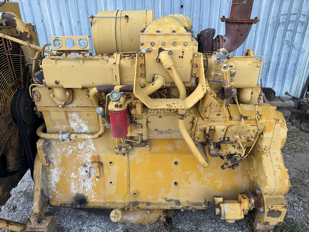 Used CATERPILLAR D353E DIESEL ENGINE W/ RADIATOR