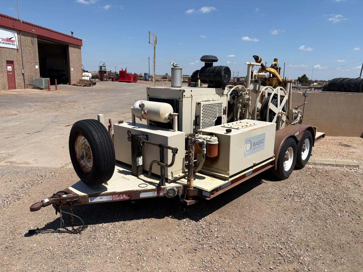 Used Logan 2.0 power swivel mtd on T/A bumper pull trailer