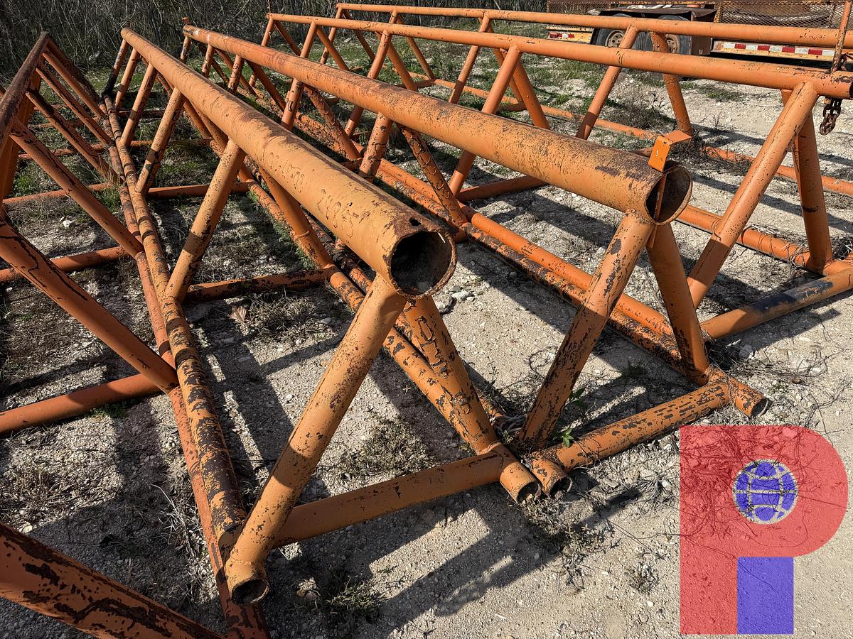Used (2 X $) 30’ L X 37”H TRIANGULAR PIPE RACKS