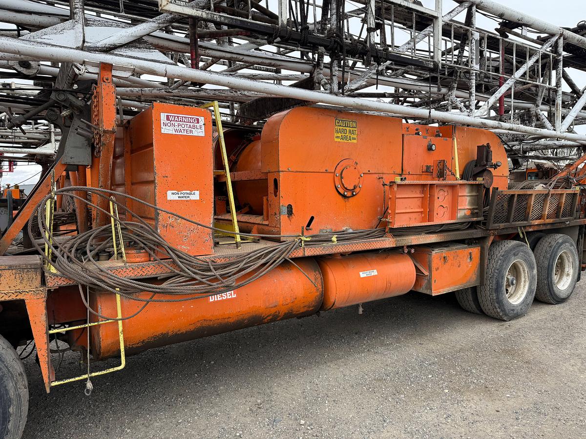 Used 1980 FRANKS MOBILRIG 300 1287/160 DTD-HT 96’-215K 4-AXLE WELL SERVICE WORKOVER RIG